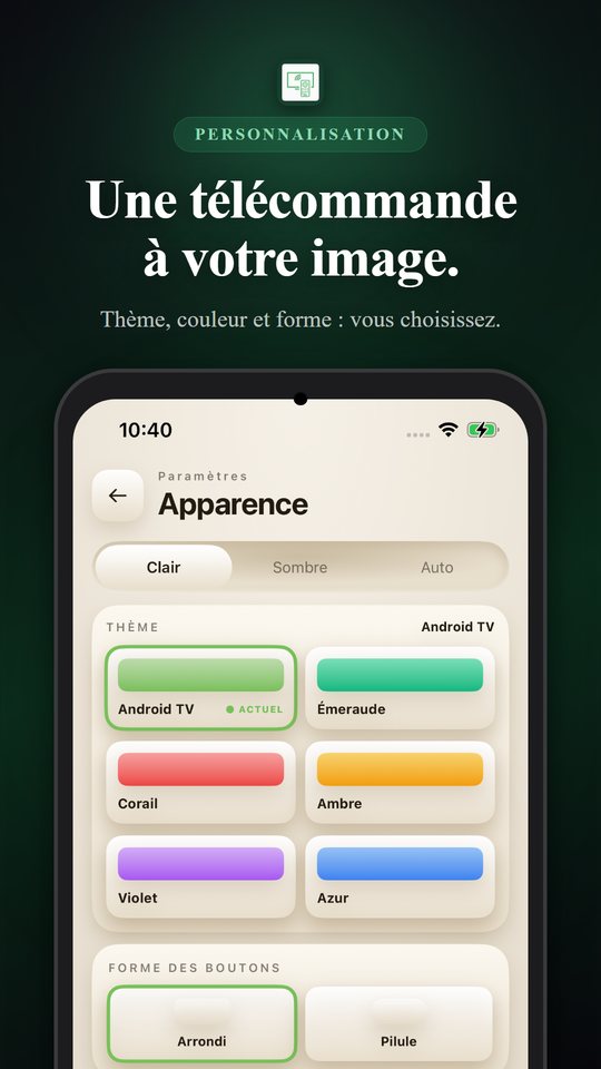 Télécommande Android TV